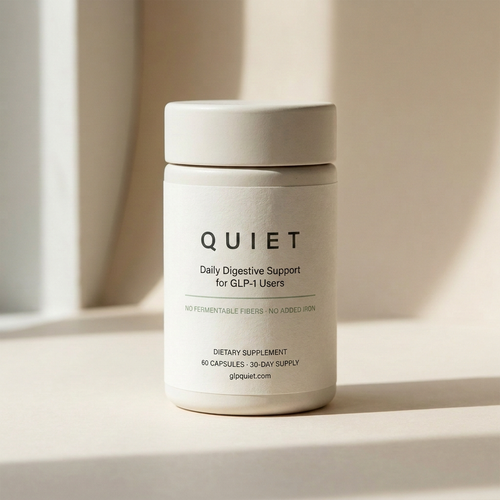 QUIET bottle - daily digestive support for GLP-1 users, 60 capsules