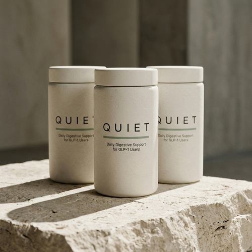 QUIET 3-month supply - three bottles of daily digestive support for GLP-1 users